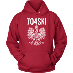 704SKI North Carolina Polish Pride - Unisex Hoodie / Red / S - Polish Shirt Store