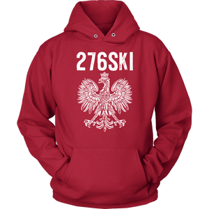 Virginia Polish Pride - 276 Area Code - Unisex Hoodie / Red / S - Polish Shirt Store