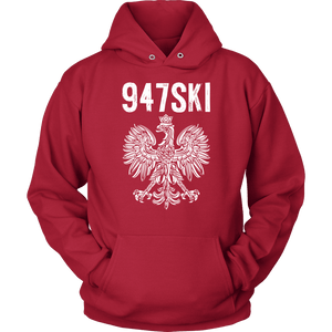 947SKI Michigan Polish Pride - Unisex Hoodie / Red / S - Polish Shirt Store
