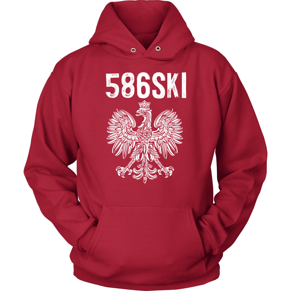 586SKI Warren Michigan Polish Pride T-shirt teelaunch Unisex Hoodie Red S