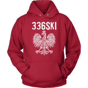 336SKI North Carolina Polish Pride - Unisex Hoodie / Red / S - Polish Shirt Store