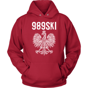 989SKI Saginaw Michigan, Polish Pride - Unisex Hoodie / Red / S - Polish Shirt Store