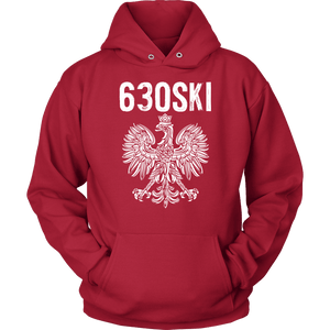 630SKI Illinois Polish Pride - Unisex Hoodie / Red / S - Polish Shirt Store