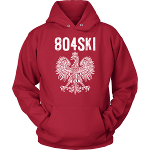 804SKI Virginia Polish Pride - Unisex Hoodie / Red / S - Polish Shirt Store