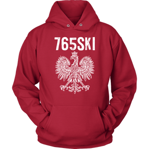765SKI Indiana Polish Pride - Unisex Hoodie / Red / S - Polish Shirt Store