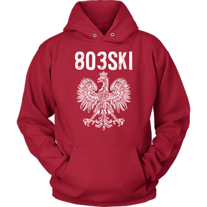 803SKI South Carolina Polish Pride - Unisex Hoodie / Red / S - Polish Shirt Store