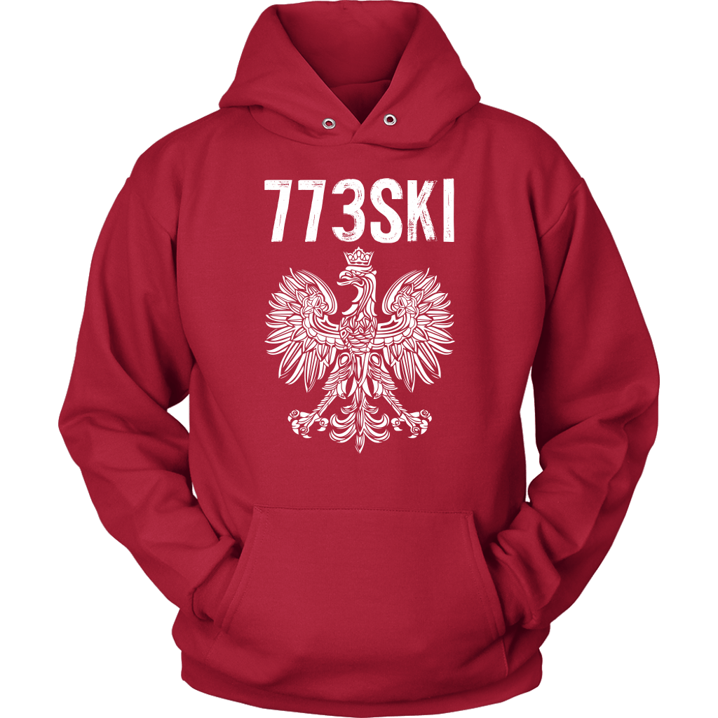 773SKI Chicago Polish Pride T-shirt teelaunch Unisex Hoodie Red S