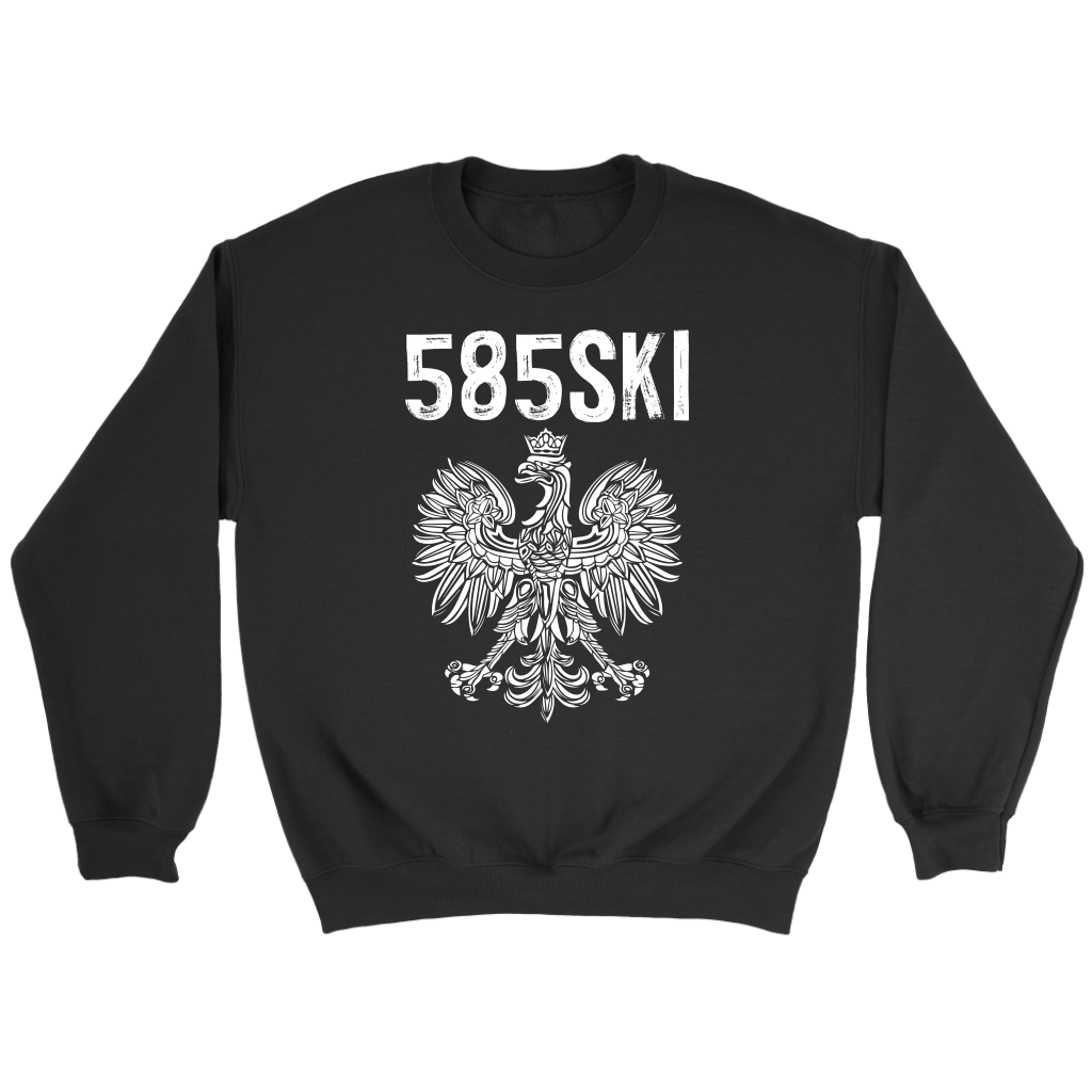 Rochester NY - 585 Area Code T-shirt teelaunch Crewneck Sweatshirt Black S