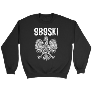 989SKI Saginaw Michigan, Polish Pride - Crewneck Sweatshirt / Black / S - Polish Shirt Store