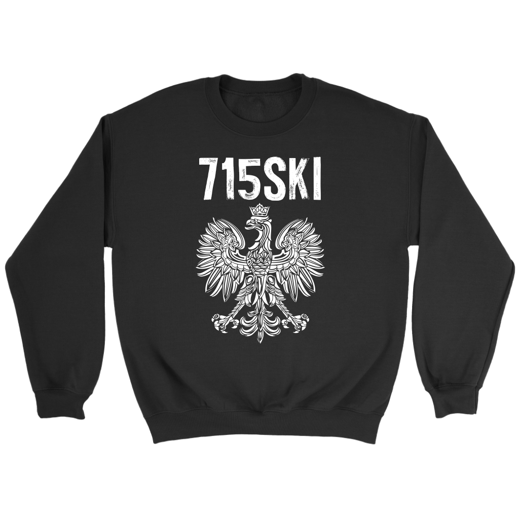 715SKI Wisconsin Polish Pride T-shirt teelaunch Crewneck Sweatshirt Black S
