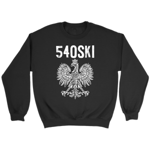 540SKI Virginia Polish Pride - Crewneck Sweatshirt / Black / S - Polish Shirt Store