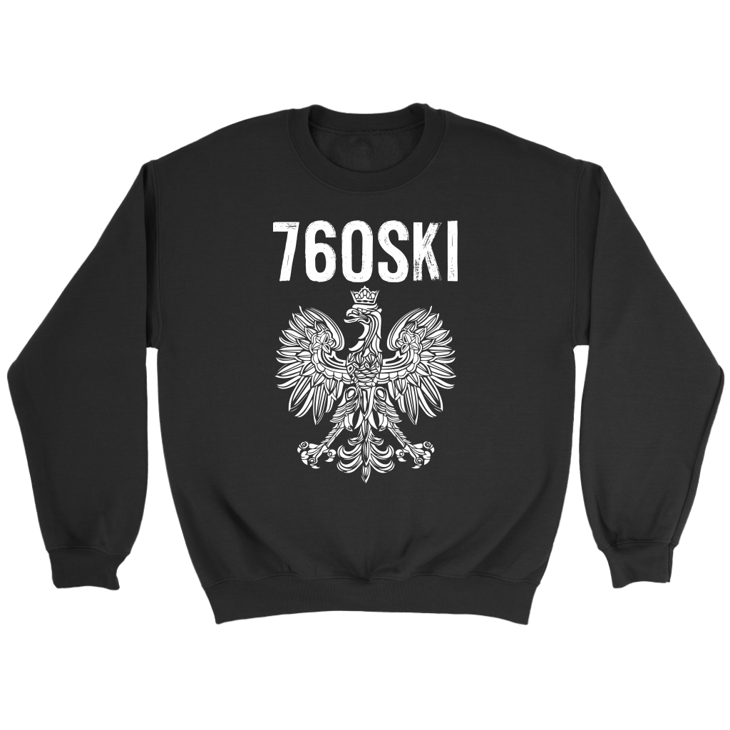 760SKI California Polish Pride T-shirt teelaunch Crewneck Sweatshirt Black S