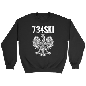Ann Arbor Michigan Polish Pride Shirt - Crewneck Sweatshirt / Black / S - Polish Shirt Store