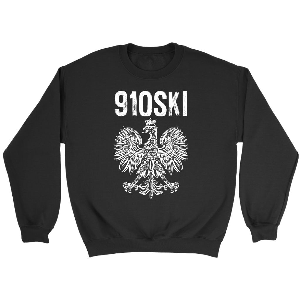 910SKI North Carolina Polish Pride T-shirt teelaunch Crewneck Sweatshirt Black S