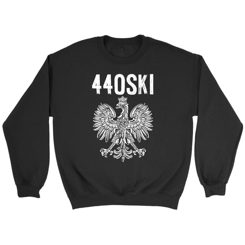Parma Ohio - 440 Area Code - Polish Pride T-shirt teelaunch Crewneck Sweatshirt Black S