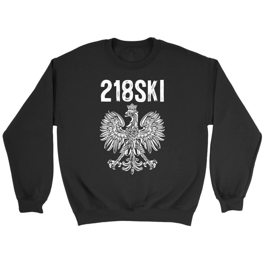 Minnesota - 218 Area Code - 218SKI T-shirt teelaunch Crewneck Sweatshirt Black S