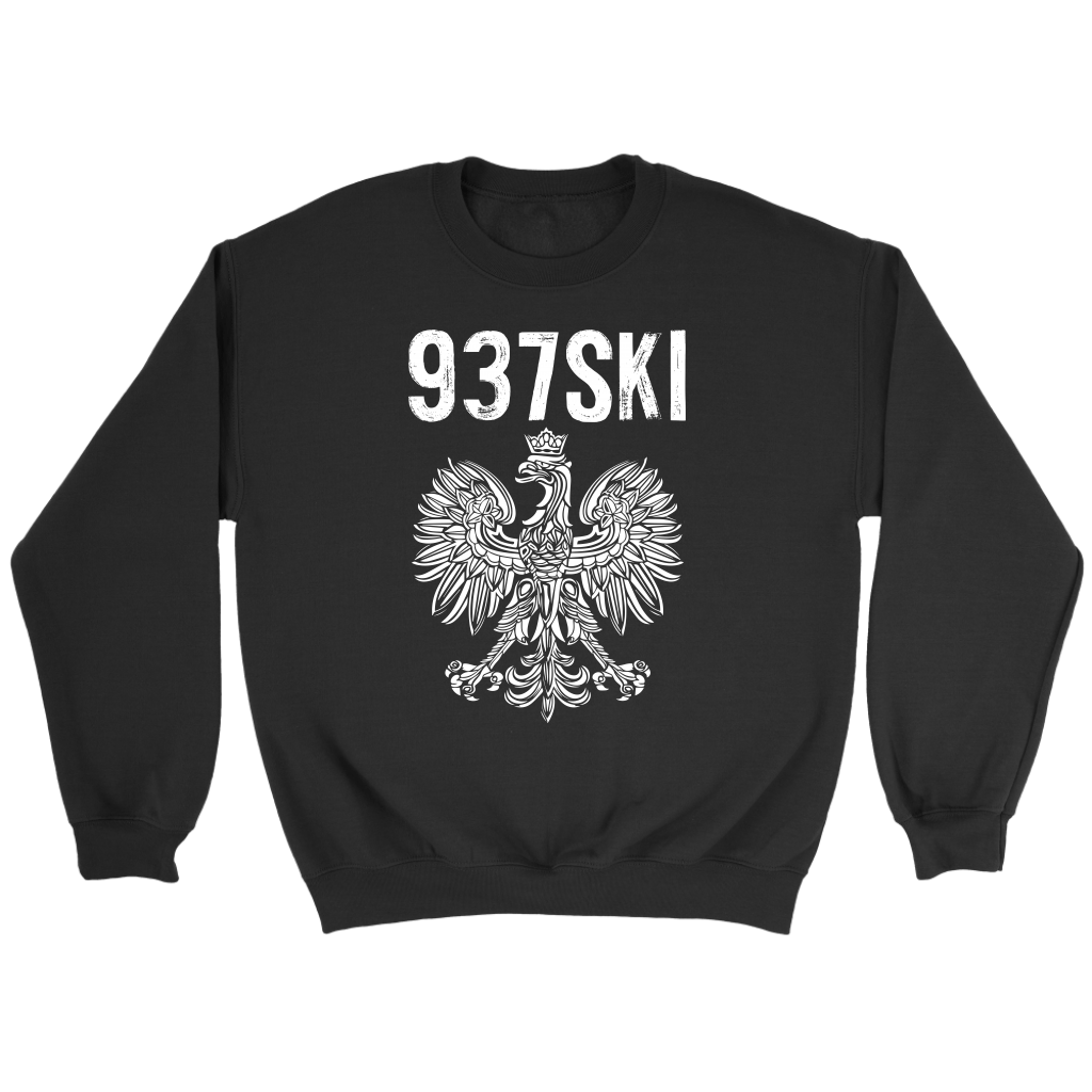 Newark Ohio - 937 Area Code - Polish Pride T-shirt teelaunch Crewneck Sweatshirt Black S