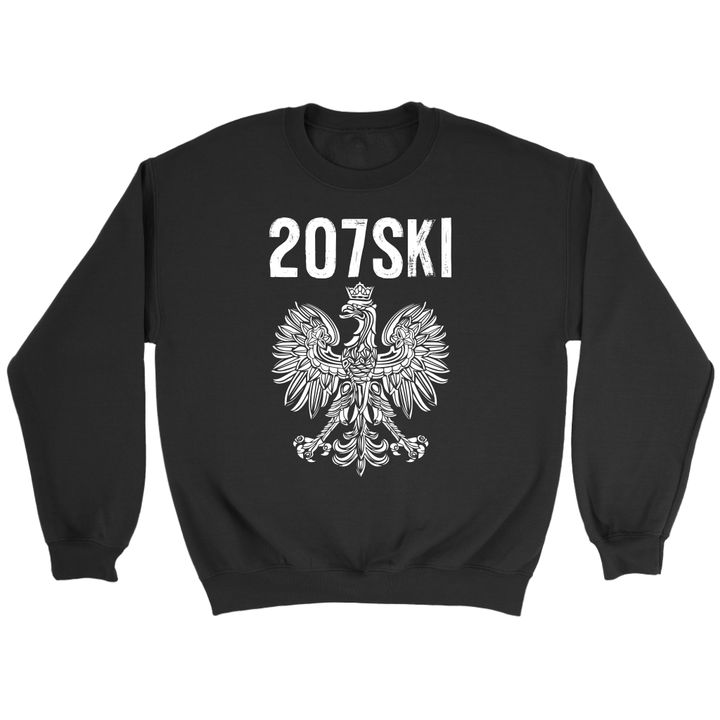 Maine - 207 Area Code - 207SKI T-shirt teelaunch Crewneck Sweatshirt Black S