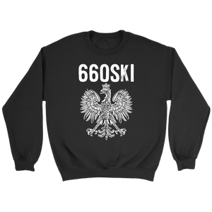 660SKI Missouri Polish Pride - Crewneck Sweatshirt / Black / S - Polish Shirt Store