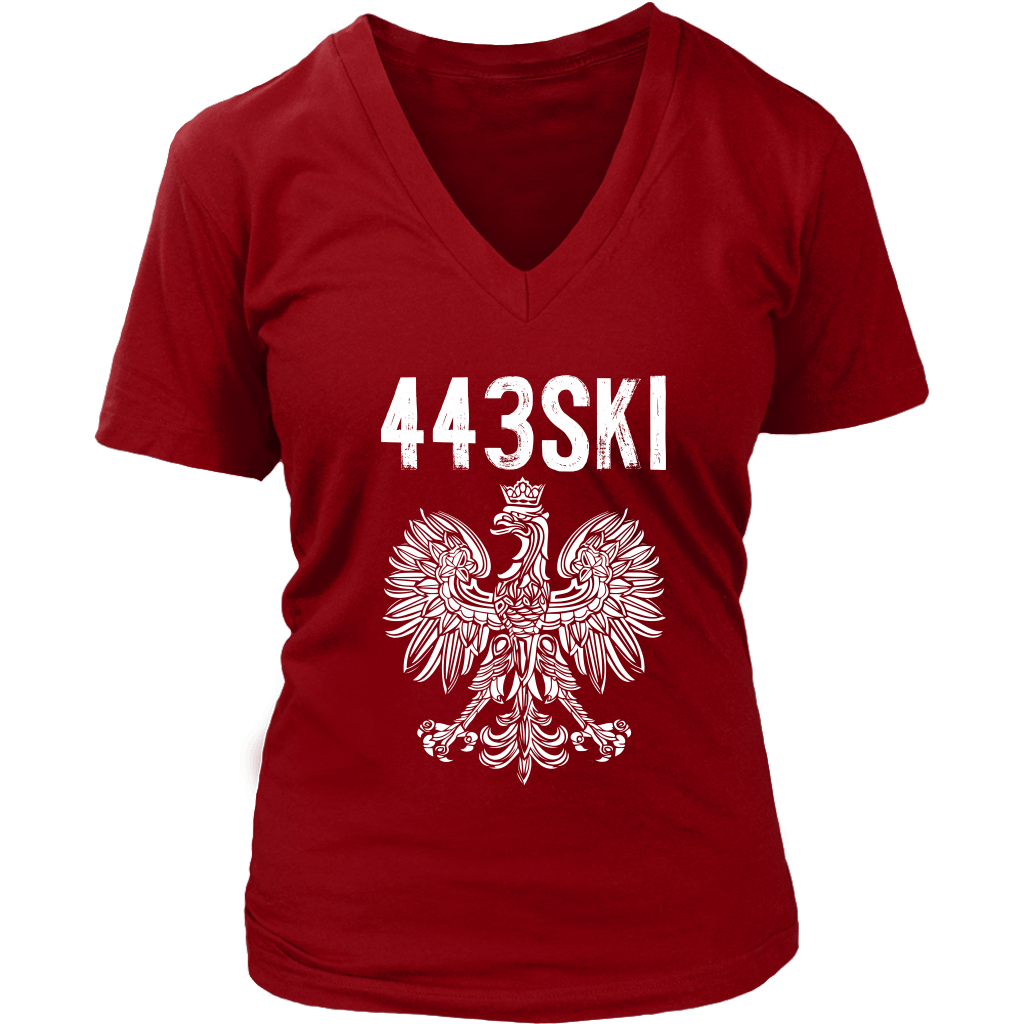 Maryland Area Code 443 Polish Pride T-shirt teelaunch   
