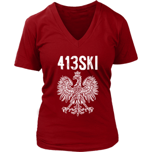 413SKI Massachusetts Polish Pride Alt Colors -  - Polish Shirt Store