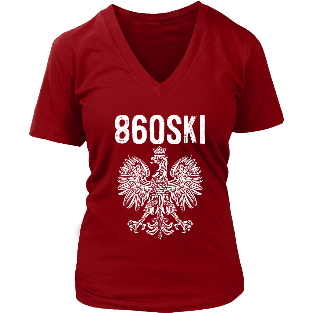 Hartford Connecticut - 860 Area Code - Polish Pride T-shirt teelaunch   