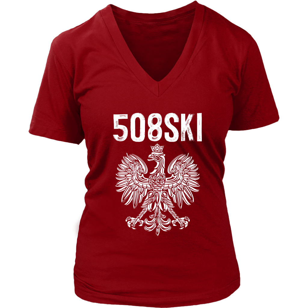Worcester Massachusetts Area Code 508 Polish Pride T-shirt teelaunch   