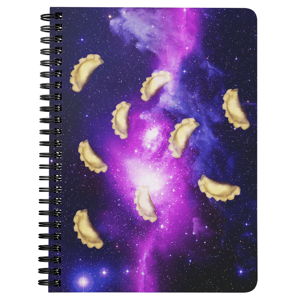 Funny Space Pierogi Spiral Bound Notebook Journals teelaunch Spiral Notebook  