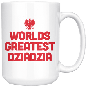World's Greatest Dziadzia Coffee Mug - White - Polish Shirt Store